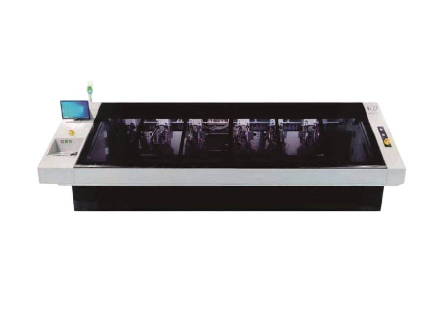 Twelve axis drilling and gong integrated machine